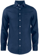 CB Summerland Linen Shirt Dark Navy - Suomen Brodeeraus