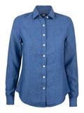 CB Summerland Linen Shirt Ladies Dream Blue - Suomen Brodeeraus