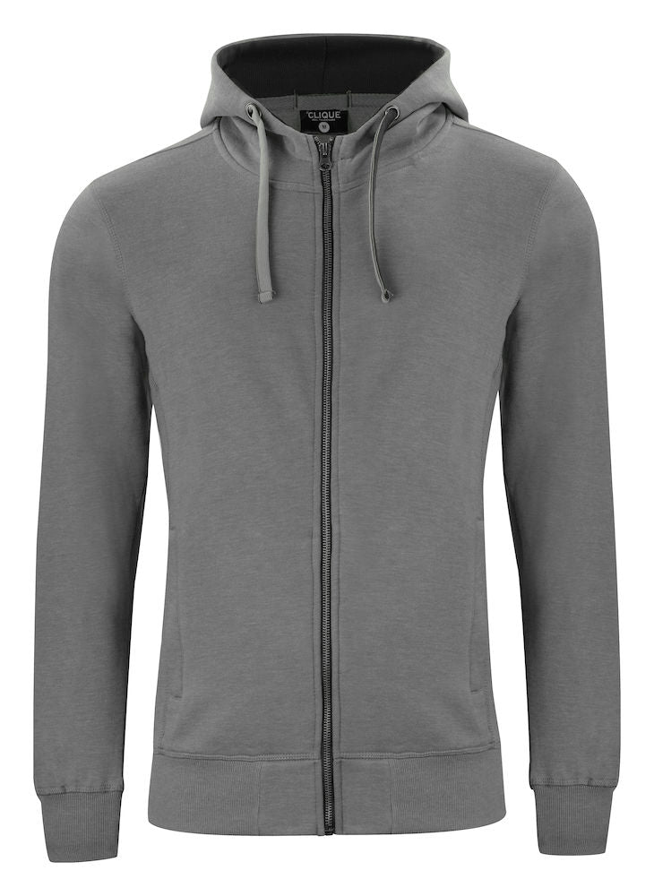 Classic Hoody full zip Antra. mel - Suomen Brodeeraus