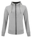 Classic Hoody full zip ladies Grey mel - Suomen Brodeeraus