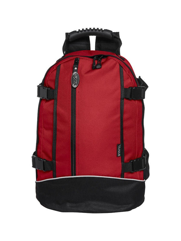 Clique Backpack II red - Suomen Brodeeraus