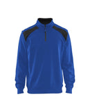 College, lyhyt vetoketju Keskisininen/Musta - Suomen Brodeeraus