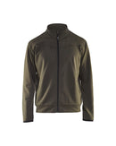 College vetoketjulla Tumma oliivinvihreä/Musta - Suomen Brodeeraus