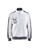 College vetoketjulla Valkoinen/Harmaa - Suomen Brodeeraus