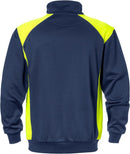 Collegepusero 7048 SHV Navy/Hi-Vis Yellow - Suomen Brodeeraus