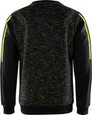 Collegepusero 7091 MELA Black/Hivis Yellow - Suomen Brodeeraus