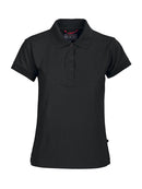 Coral Bay Lady Piké Svart - Suomen Brodeeraus