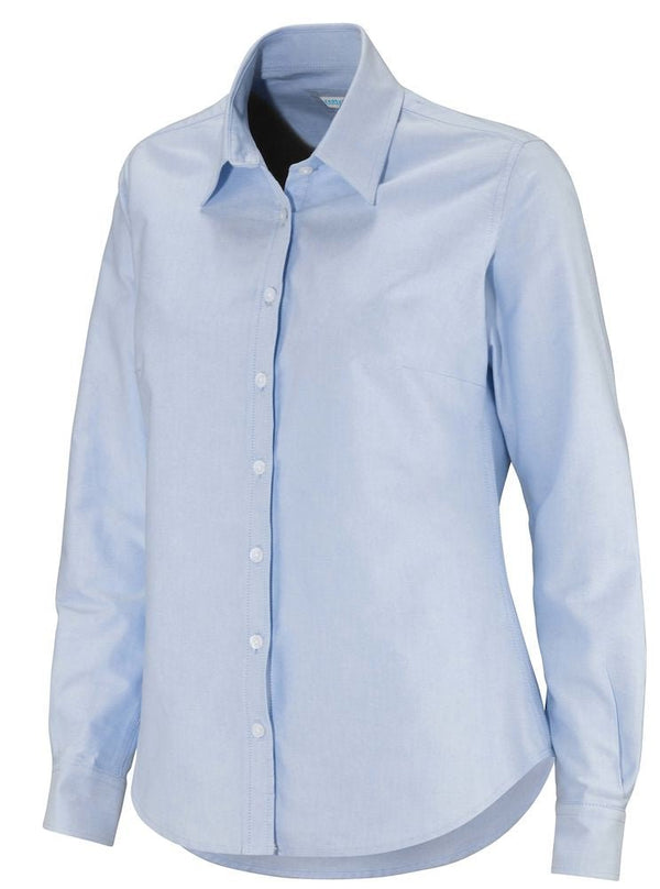 COTTOVER OXFORD SHIRT L/S LADY (GOTS LIGHT BLUE - Suomen Brodeeraus