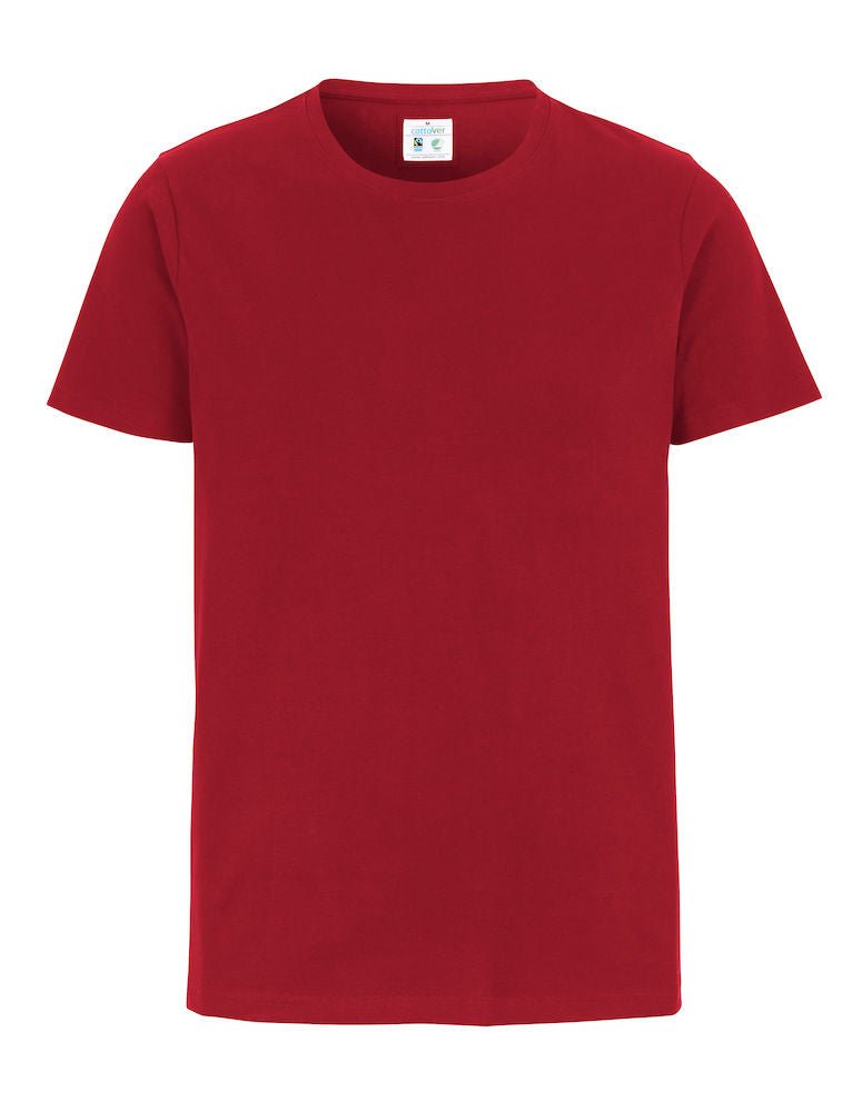 COTTOVER SLIM FIT MAN T-SHIRT RED - Suomen Brodeeraus