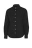 COTTOVER TWILL SHIRT LADY L/S BLACK - Suomen Brodeeraus