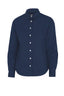 COTTOVER TWILL SHIRT LADY L/S NAVY - Suomen Brodeeraus