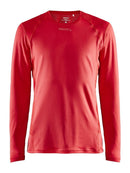 Craft ADV Essence LS Tee M Bright red - Suomen Brodeeraus