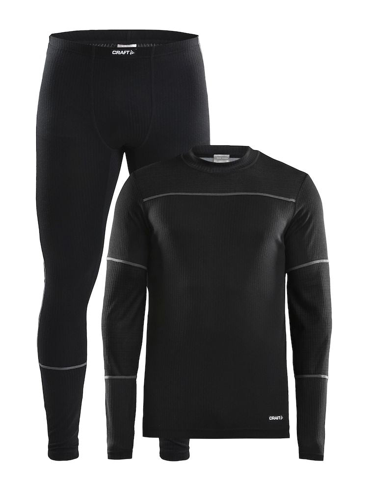 Craft Baselayer set men Black/granit XS - Suomen Brodeeraus