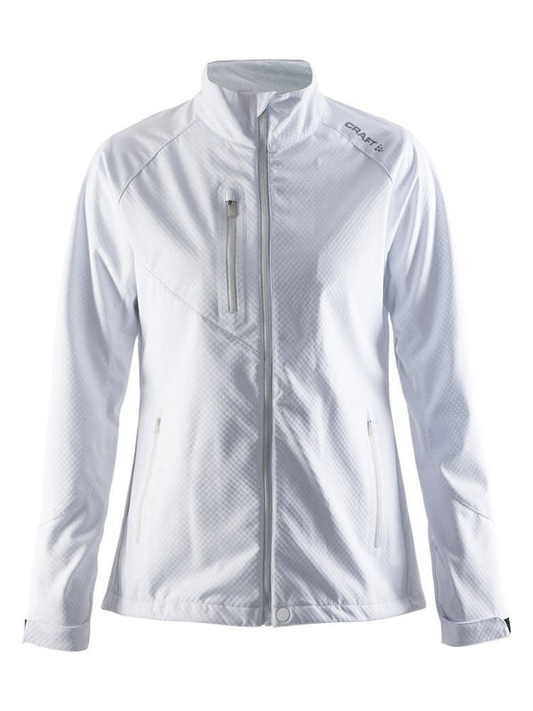Craft Bormio Soft Shell jacket women white/black - Suomen Brodeeraus
