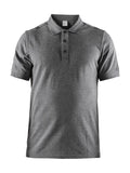 Craft Casual Polo Pique Dk greymel. - Suomen Brodeeraus