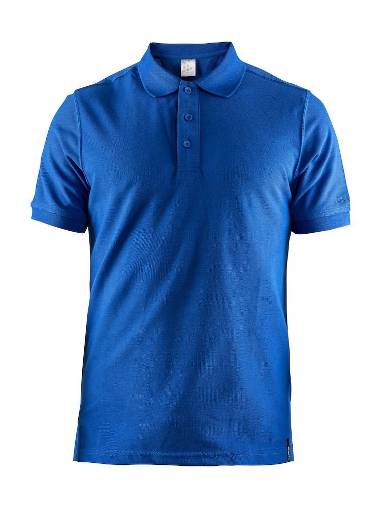 Craft Casual Polo Pique Sweden blue - Suomen Brodeeraus