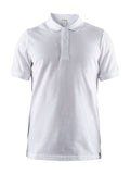 Craft Casual Polo Pique White - Suomen Brodeeraus