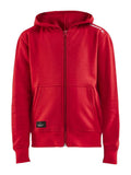 Craft COMMUNITY FZ HOODIE JR Bright red - Suomen Brodeeraus