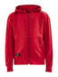 Craft COMMUNITY FZ HOODIE JR Bright red - Suomen Brodeeraus