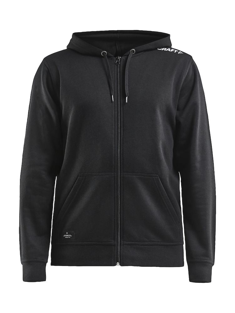 Craft COMMUNITY FZ HOODIE M Black - Suomen Brodeeraus