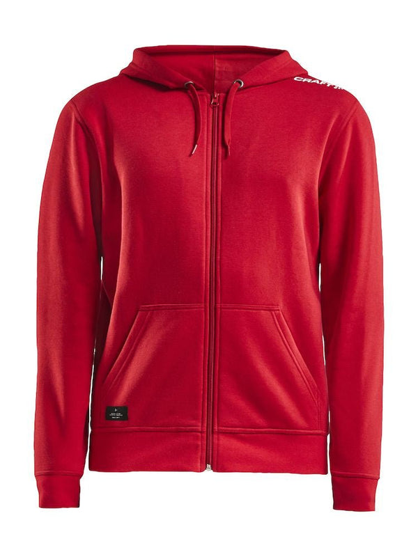 Craft COMMUNITY FZ HOODIE M Bright red - Suomen Brodeeraus