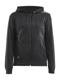 Craft COMMUNITY FZ HOODIE W Black - Suomen Brodeeraus