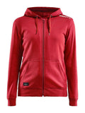 Craft COMMUNITY FZ HOODIE W Bright red - Suomen Brodeeraus