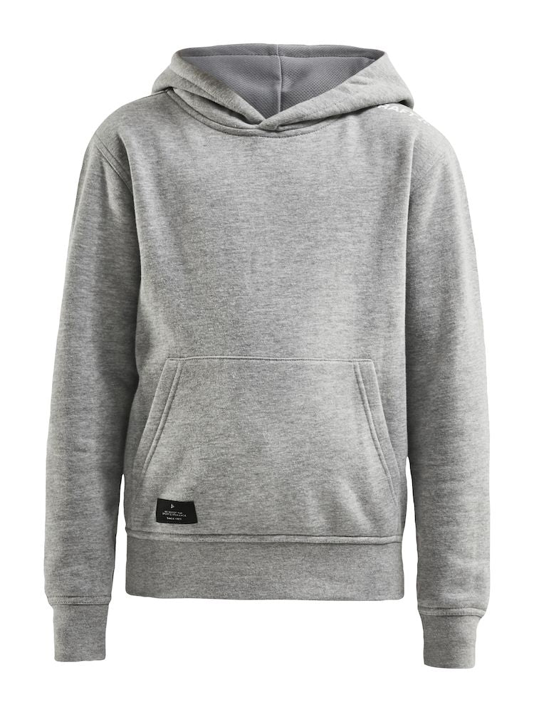 Craft Community Hoodie JR grey melange - Suomen Brodeeraus