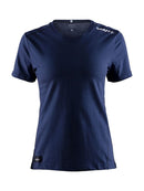 Craft Community Mix ss Tee women Navy - Suomen Brodeeraus