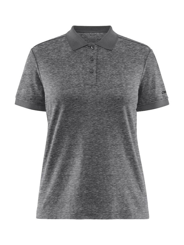 Craft Core Blend Polo Shirt W Dk greymel. - Suomen Brodeeraus