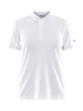 Craft Core Blend Polo Shirt W White - Suomen Brodeeraus