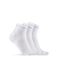 Craft CORE Dry Mid Sock 3-Pack WHITE - Suomen Brodeeraus