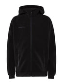 Craft Core Soul Full Zip Hood Jr Black - Suomen Brodeeraus