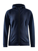 Craft Core Soul Full Zip Hood W Dark navy - Suomen Brodeeraus