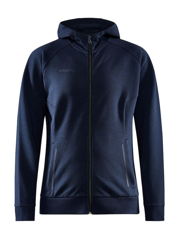 Craft Core Soul Full Zip Hood W Dark navy - Suomen Brodeeraus