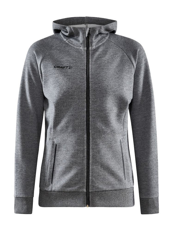 Craft Core Soul Full Zip Hood W Dk greymel. - Suomen Brodeeraus