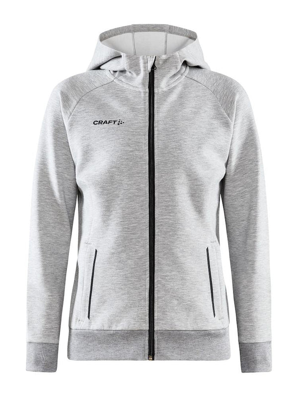 Craft Core Soul Full Zip Hood W Grey mel - Suomen Brodeeraus