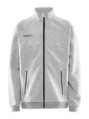 Craft Core Soul Full Zip Jacket Jr Grey mel - Suomen Brodeeraus