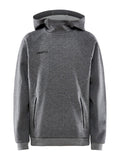 Craft Core Soul Hood Sweatshirt Jr Dk greymel. - Suomen Brodeeraus