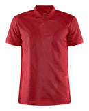 Craft Core Unify Polo Shirt M Bright red - Suomen Brodeeraus