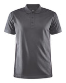 Craft Core Unify Polo Shirt M Granite - Suomen Brodeeraus