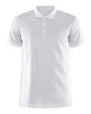 Craft Core Unify Polo Shirt M White - Suomen Brodeeraus