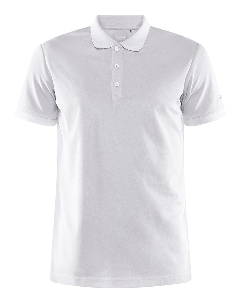 Craft Core Unify Polo Shirt M White - Suomen Brodeeraus