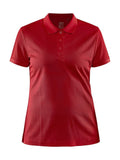 Craft Core Unify Polo Shirt W Bright red - Suomen Brodeeraus