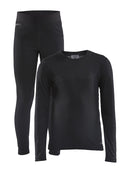 Craft CORE Warm Baselayer Set JR Black 74 - Suomen Brodeeraus