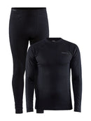 Craft CORE Warm Baselayer Set M Black - Suomen Brodeeraus