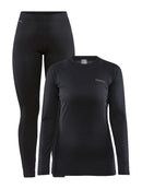 Craft CORE Warm Baselayer Set W Black - Suomen Brodeeraus