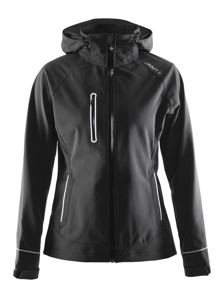 Craft Cortina Soft Shell jacket women black - Suomen Brodeeraus