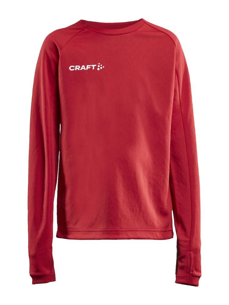 Craft Evolve Crew Neck JR Bright red - Suomen Brodeeraus