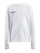 Craft Evolve Crew Neck JR White - Suomen Brodeeraus